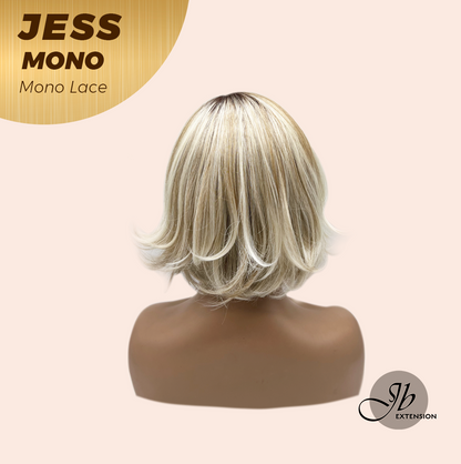 [PRE-ORDER] JBEXTENSION JESS MONO Monofilament Handmade Wig 6X5 Full Monofilament Hand Tied Top Wig 10 Inches Blonde Mono Lace Wig With Anti-slip Silicone Strips Glueless Wig JESS MONO【BENDY EAR TABS】 Alexwigs