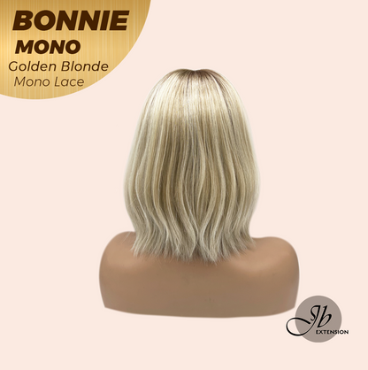 [PRE-ORDER] HOT OF SEASON - BONNIE MONO GOLDEN BLONDE Full Monofilament Handmade Full Lace Full Hand Tied Wig 12 Inches Golden Blonde With Dark Root Mono Lace Handmade Futura Fiber Glueless Wig BONNIE MONO GOLDEN BLONDE【BENDY EAR TABS】 Alexwigs