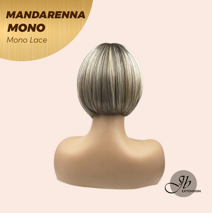 [PRE-ORDER] JBEXTENSION MANDARENNA MONO Monofilament Handmade Wig 6X5 Full Monofilament Hand Tied Top Wig 8 Inches Dark Blonde Mono Lace Handmade Futura Fiber Wig With Anti-slip Silicone Strips Glueless Wig MANDARENNA MONO【BENDY EAR TABS】 Alexwigs
