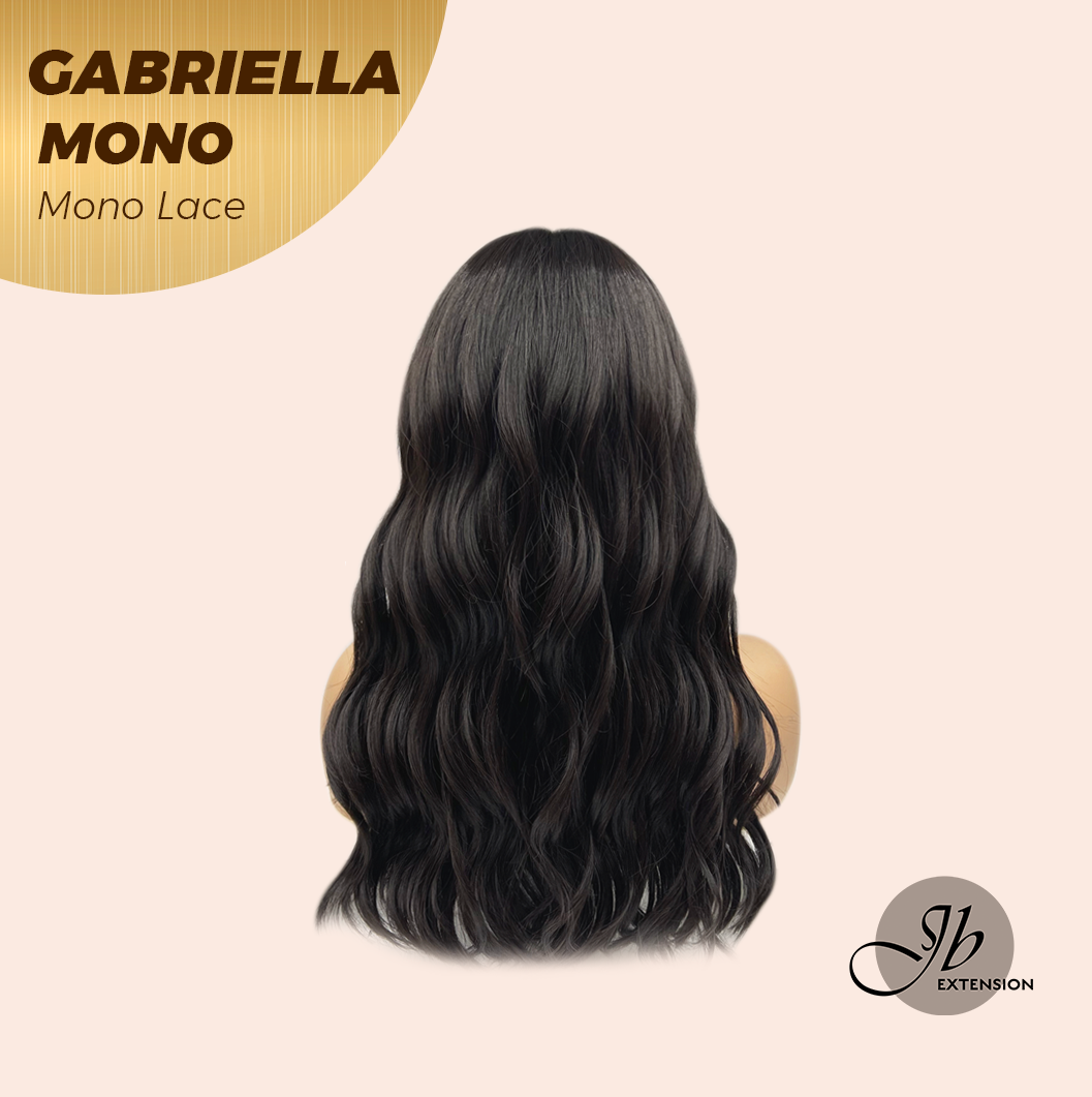 [PRE-ORDER] JBEXTENSION GABRIELLA MONO Monofilament Handmade Wig 6X5 Full Monofilament Hand Tied Top Wig 20 Inches Black Wave Mono Lace Wig With Anti-slip Silicone Strips Glueless Wig GABRIELLA MONO【BENDY EAR TABS】 Alexwigs