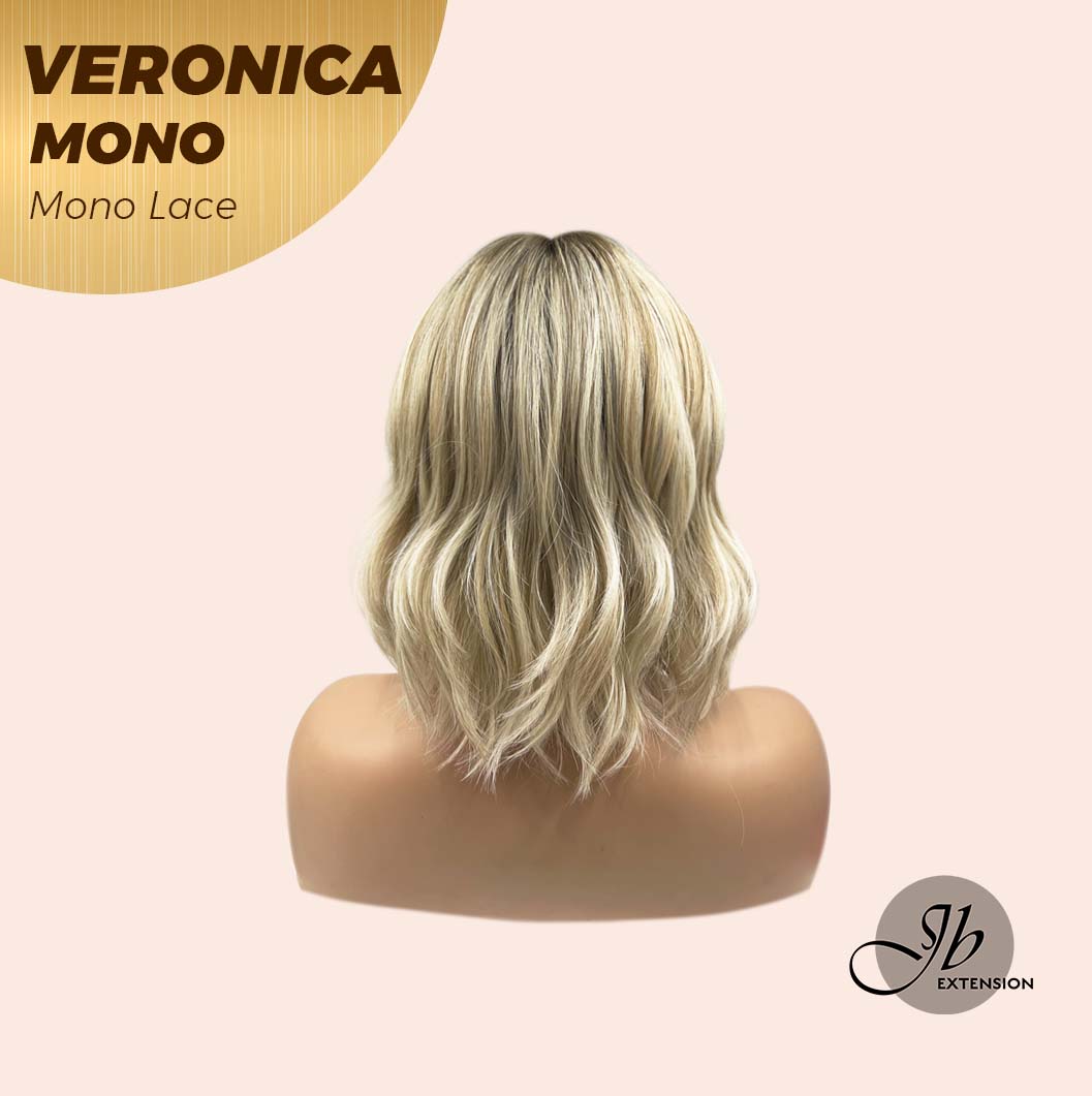[PRE-ORDER] JBEXTENSION VERONICA MONO Monofilament Handmade Wig 6X5 Full Monofilament Hand Tied Top Wig 12 Inches Blonde Wave Mono Lace Wig With Anti-slip Silicone Strips Glueless Wig VERONICA MONO【BENDY EAR TABS】 Alexwigs