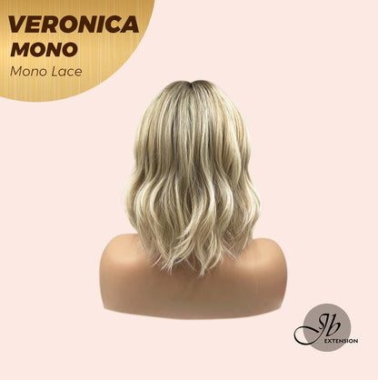 [PRE-ORDER] JBEXTENSION VERONICA MONO Monofilament Handmade Wig 6X5 Full Monofilament Hand Tied Top Wig 12 Inches Blonde Wave Mono Lace Wig With Anti-slip Silicone Strips Glueless Wig VERONICA MONO【BENDY EAR TABS】 Alexwigs