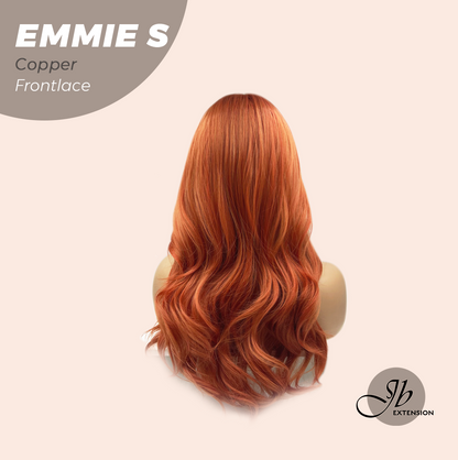 JBEXTENSION 22 Inches Curly Copper Pre-Cut Frontlace Glueless Wig EMMIE S COPPER Alexwigs