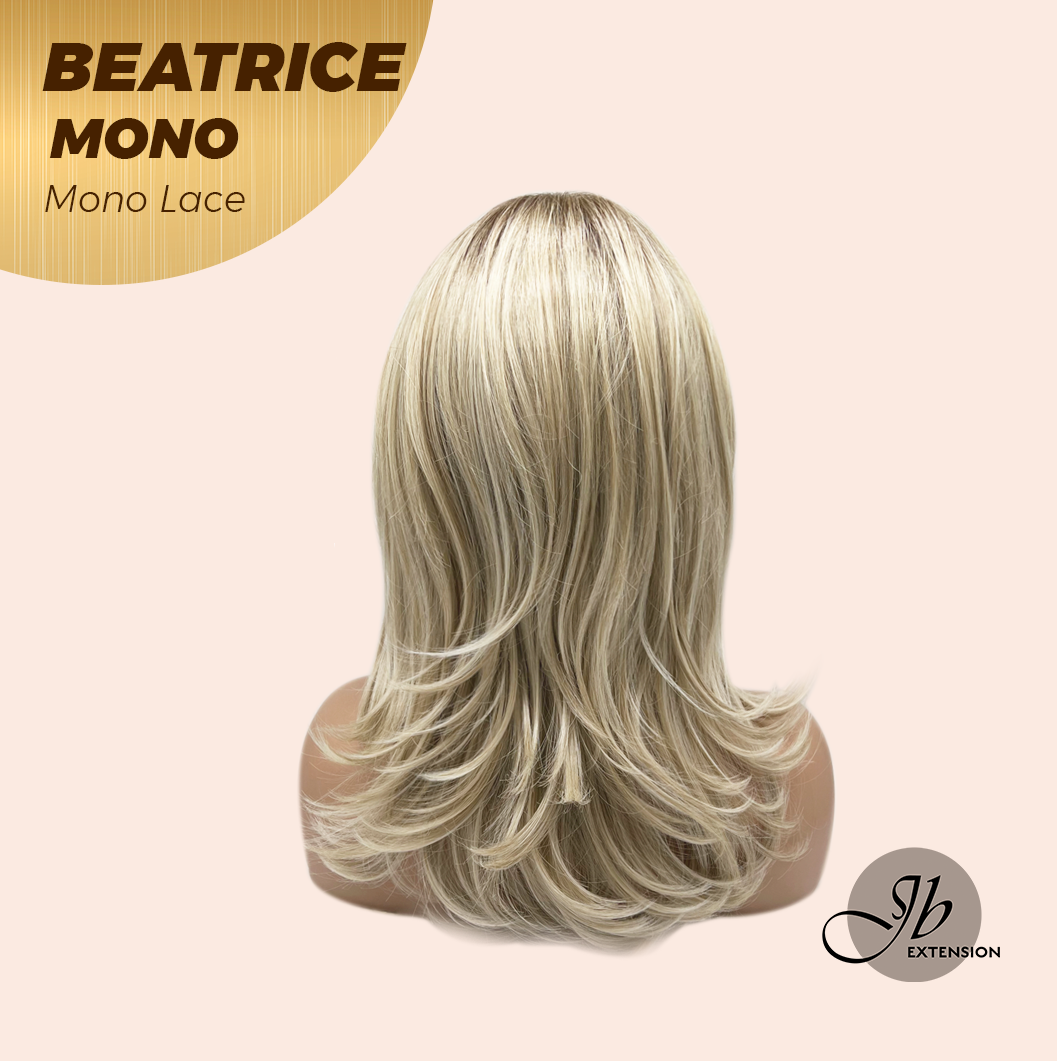 [PRE-ORDER] JBEXTENSION BEATRICE MONO Monofilament Handmade Wig 6X5 Full Monofilament Hand Tied Top Wig 17 Inches Golden Blonde Mono Lace Wig Glueless Wig BEATRICE MONO【BENDY EAR TABS】 Alexwigs