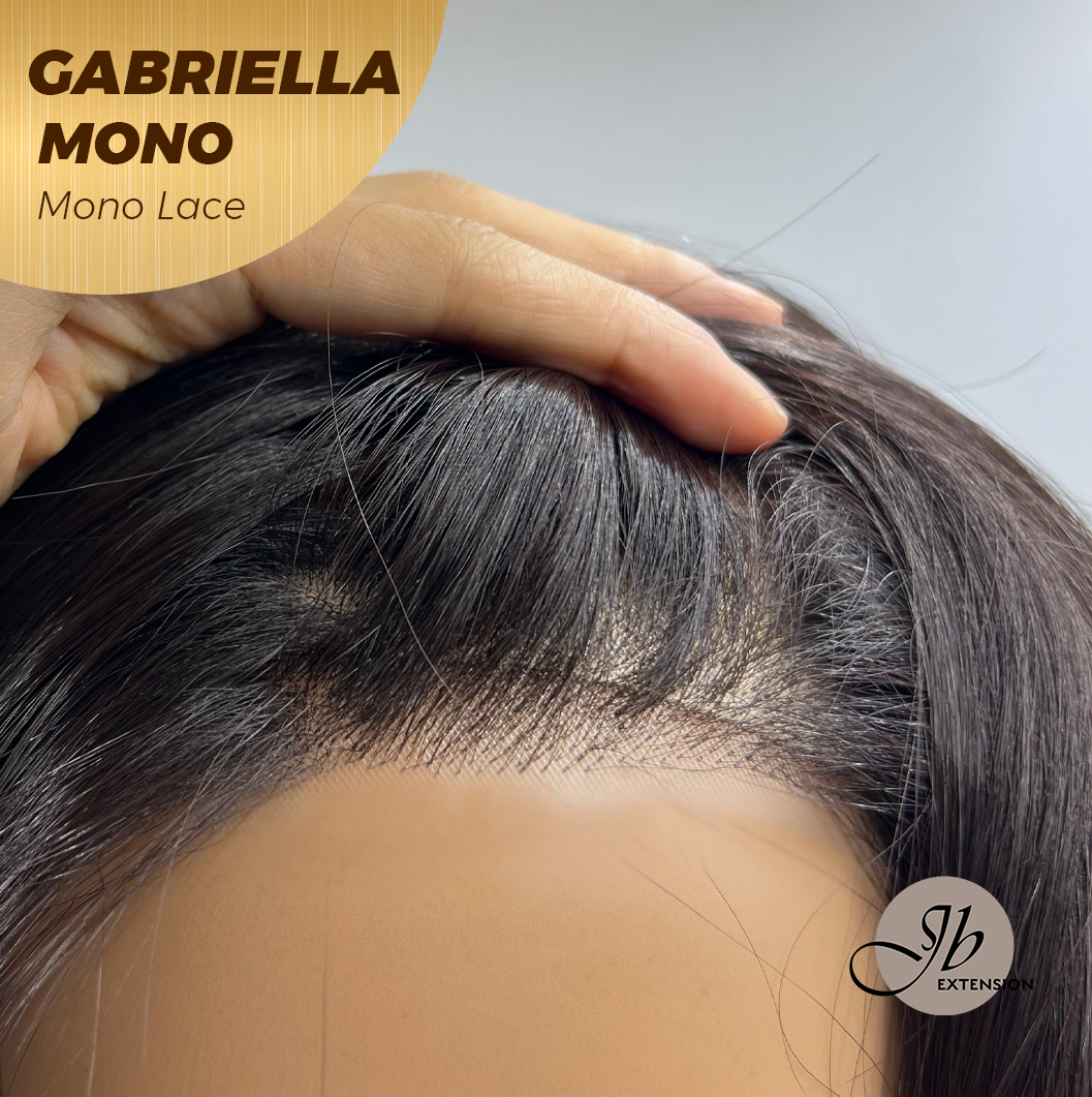 [PRE-ORDER] JBEXTENSION GABRIELLA MONO Monofilament Handmade Wig 6X5 Full Monofilament Hand Tied Top Wig 20 Inches Black Wave Mono Lace Wig With Anti-slip Silicone Strips Glueless Wig GABRIELLA MONO【BENDY EAR TABS】 Alexwigs