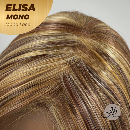 [PRE-ORDER] HOT OF SEASON - JBEXTENSION ELISA MONO Monofilament Handmade Wig 6X5 Full Monofilament Hand Tied Top Wig 16 Inches Crème Caramel Mono Lace Wig With Anti-slip Silicone Strips Glueless Wig ELISA MONO【BENDY EAR TABS】 Alexwigs