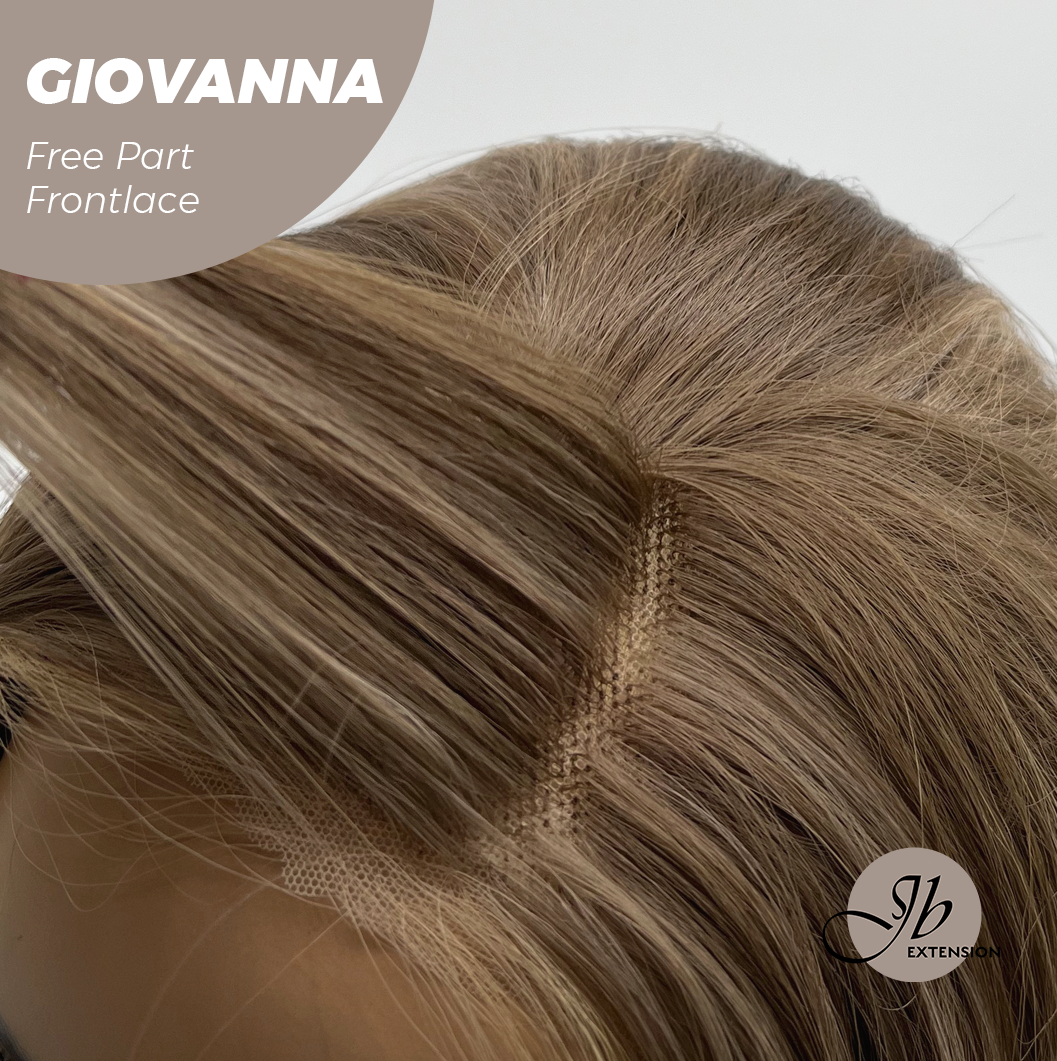 [PRE-ORDER] JBEXTENSION 22 Inches Mix Blonde Straight Fiber X, Tangle Less Pre-Cut Free Part Frontlae Glueless Wig GIOVANNA Alexwigs