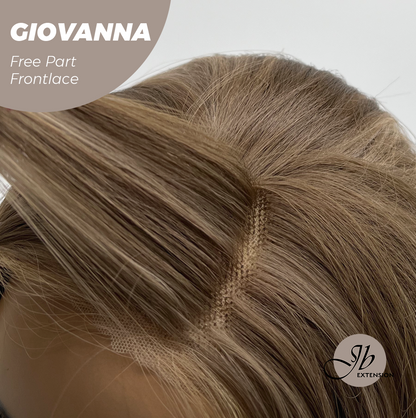 [PRE-ORDER] JBEXTENSION 22 Inches Mix Blonde Straight Fiber X, Tangle Less Pre-Cut Free Part Frontlae Glueless Wig GIOVANNA Alexwigs