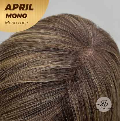 [PRE-ORDER] JBEXTENSION APRIL MONO Monofilament Handmade Wig 6X5 Full Monofilament Hand Tied Top Wig 18 Inches Hazelnut Mono Lace Wig With Anti-slip Silicone Strips Glueless Wig APRIL MONO HAZELNUT【BENDY EAR TABS】 Alexwigs