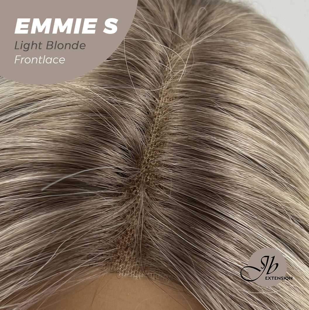 JBEXTENSION 22 Inches Curly Light Blonde Pre-Cut Frontlace Glueless Wig EMMIE S Alexwigs