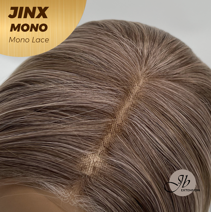 [PRE-ORDER] JBEXTENSION JINX MONO Monofilament Handmade Wig 6X5 Full Monofilament Hand Tied Top Wig 12 Inches Blonde Mono Lace Wig With Anti-slip Silicone Strips Glueless Wig JINX MONO【BENDY EAR TABS】 Alexwigs