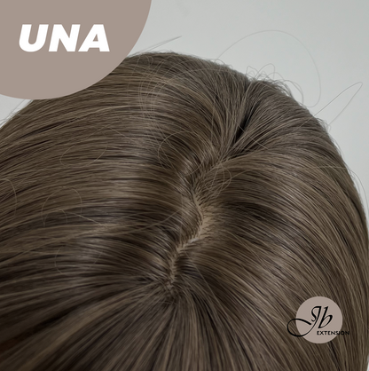 JBEXTENSION 22 Inches Cold Brown Wave With Bangs Wig UNA Alexwigs