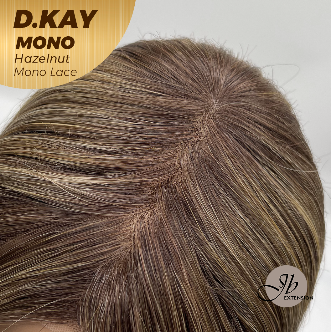 [PRE-ORDER] JBEXTENSION D.KAY MONO Partial Monofilament Wig 18 Inches Hazelnut Partial Mono Lace Glueless Women Fashion Wig D.KAY MONO HAZELNUT【BENDY EAR TABS】 Alexwigs
