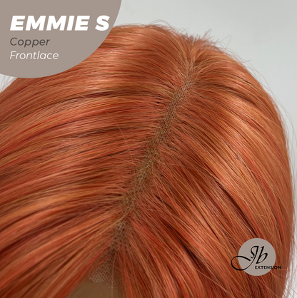 JBEXTENSION 22 Inches Curly Copper Pre-Cut Frontlace Glueless Wig EMMIE S COPPER Alexwigs