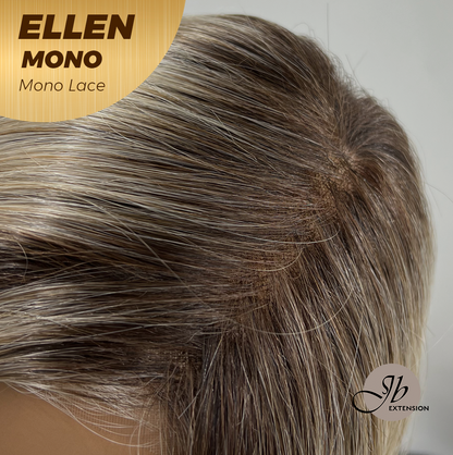 [PRE-ORDER] HOT OF SEASON -  ELLEN MONO Full Monofilament Handmade Full Lace Full Hand Tied Wig 12 Inches Blonde Mono Lace Handmade Futura Fiber Wig Glueless Wig ELLEN MONO【BENDY EAR TABS】 Alexwigs