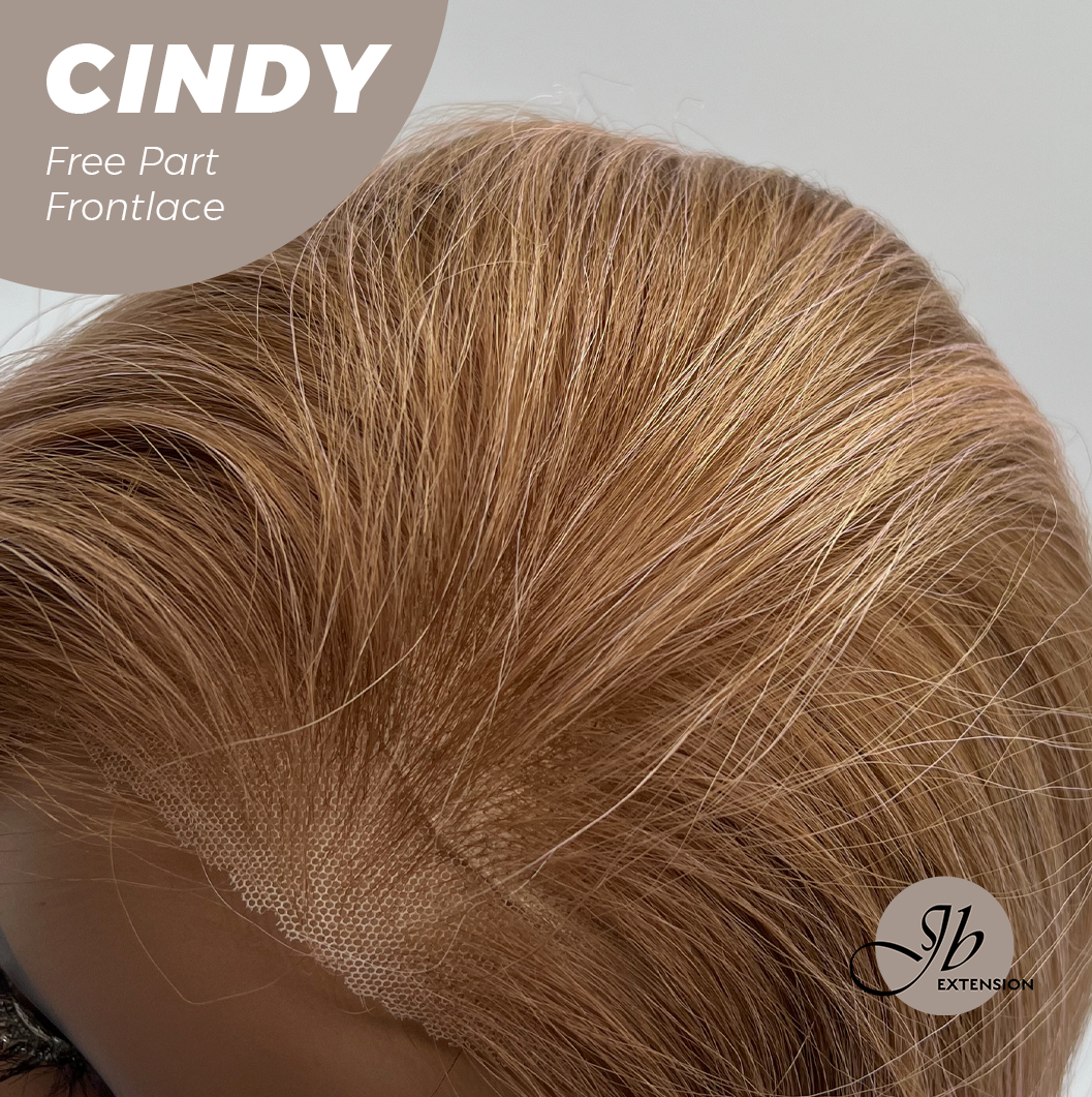JBEXTENSION 20 Inches Strawberry Blonde Curly Pre-Cut 9X6 U Lace Free Part Frontlace Glueless Wig CINDY Alexwigs