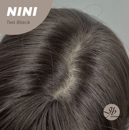 JBEXTENSION 24 Inches Tea Black Darkest Brown Body Wave Wig With Cute Bangs NINI TEA BLACK Alexwigs