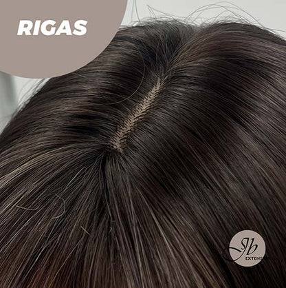 JBEXTENSION 20 Inches Shatush Purple Body Wave Wig With Bangs RIGAS Alexwigs