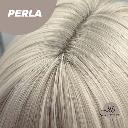 JBEXTENSION 24 Inches White Straight Wig With Bangs PERLA Alexwigs