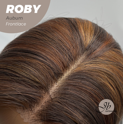 JBEXTENSION 22 Inches Auburn with Highlight Women Pre-Cut Frontlace Glueless Wig ROBY AUBURN Alexwigs
