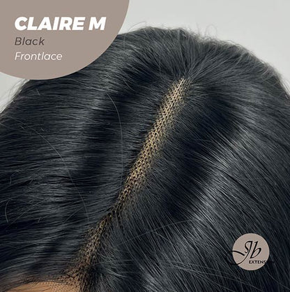 JBEXTENSION 22 Inches Body Wave Jet Black Pre-Cut Frontlace Glueless Wig CLAIRE M BLACK Alexwigs