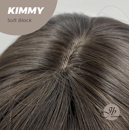 JBEXTENSION 24 Inches Soft Black Body Wave With Bangs Wig KIMMY SOFT BLACK Alexwigs