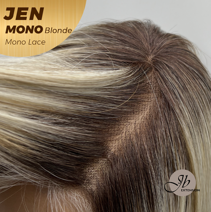 [PRE-ORDER] JBEXTENSION JEN MONO Monofilament Handmade Wig 6X5 Full Monofilament Hand Tied Top Wig 18 Inches Blonde Mono Lace Wig With Anti-slip Silicone Strips Glueless Wig JEN MONO BLONDE【BENDY EAR TABS】 Alexwigs