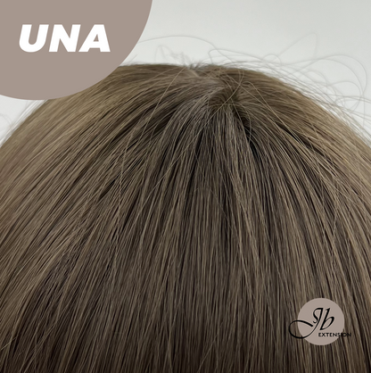 JBEXTENSION 22 Inches Cold Brown Wave With Bangs Wig UNA Alexwigs