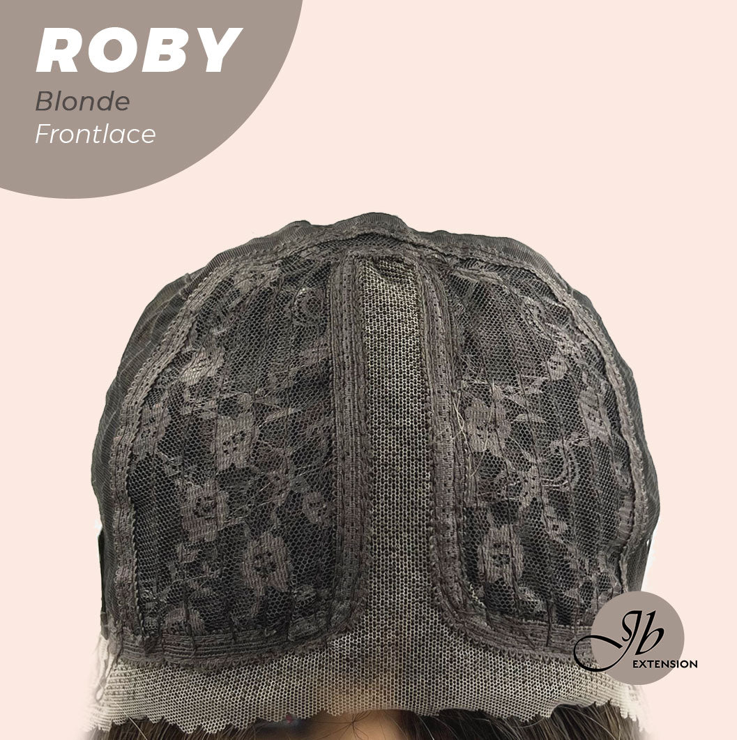 JBEXTENSION 22 Inches Blonde Medium Length Women Pre-Cut Frontlace Glueless Wig ROBY BLONDE Alexwigs