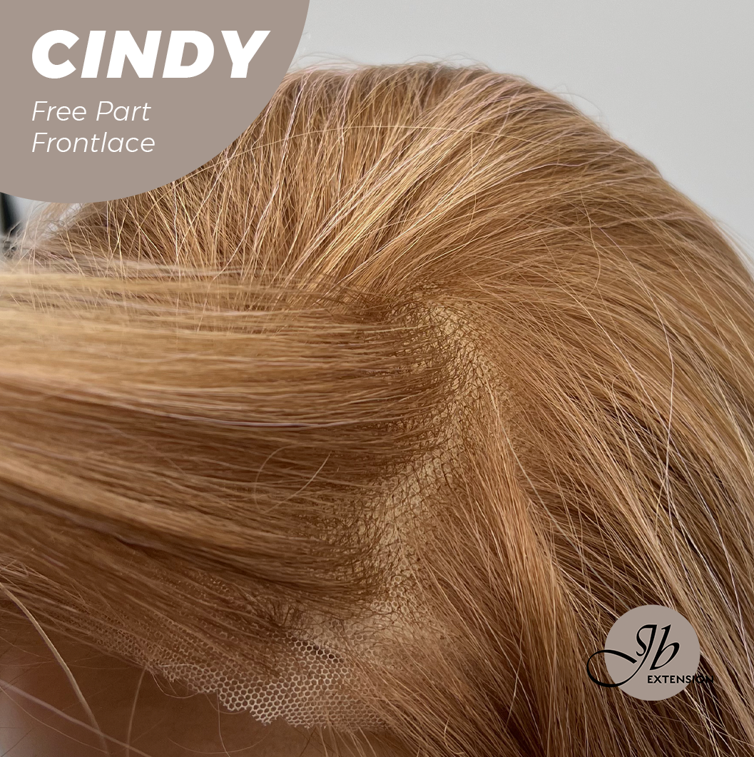 JBEXTENSION 20 Inches Strawberry Blonde Curly Pre-Cut 9X6 U Lace Free Part Frontlace Glueless Wig CINDY Alexwigs