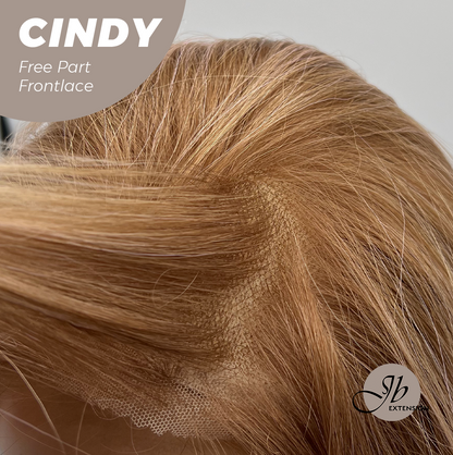 JBEXTENSION 20 Inches Strawberry Blonde Curly Pre-Cut 9X6 U Lace Free Part Frontlace Glueless Wig CINDY Alexwigs
