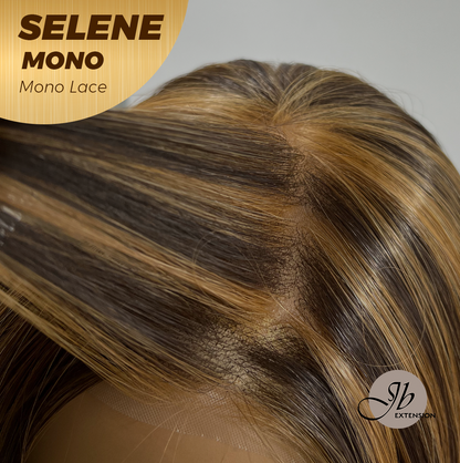 [PRE-ORDER] HOT OF SEASON -  SELENE MONO Monofilament Handmade Wig 6X5 Full Monofilament Hand Tied Top Wig 25 Inches Caramel Mono Lace Wig With Anti-slip Silicone Strips Glueless Wig SELENE MONO【BENDY EAR TABS】 Alexwigs