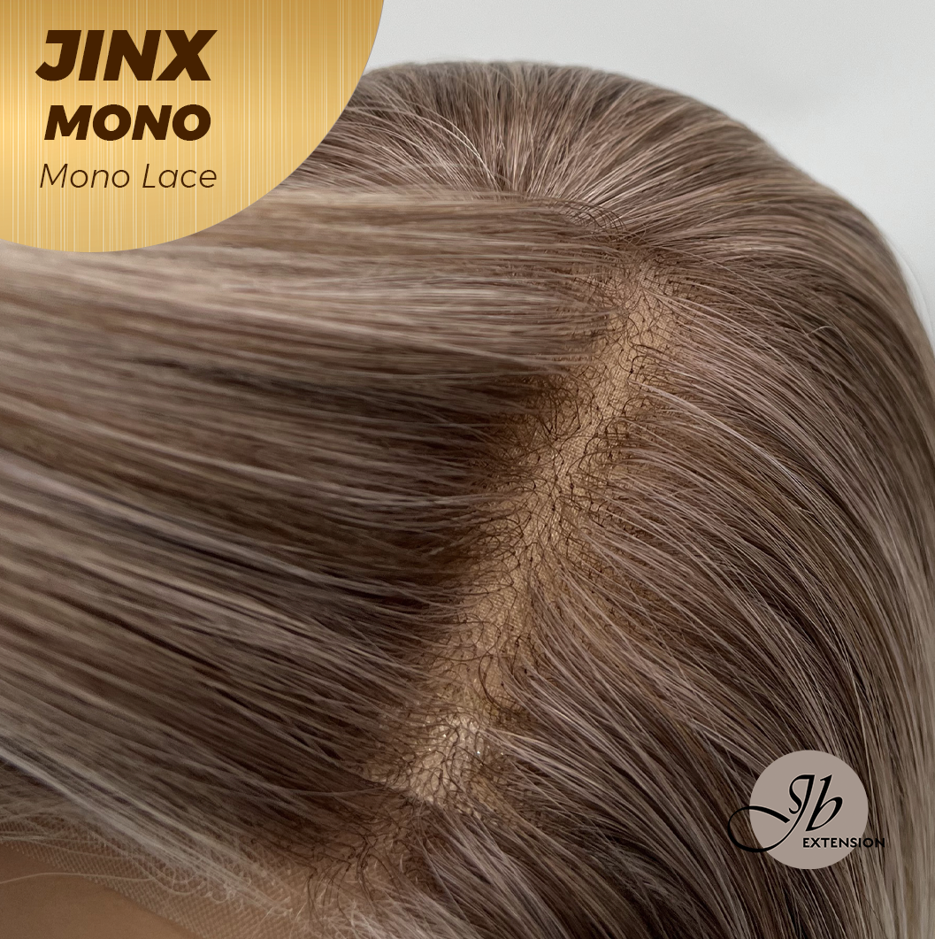 [PRE-ORDER] JBEXTENSION JINX MONO Monofilament Handmade Wig 6X5 Full Monofilament Hand Tied Top Wig 12 Inches Blonde Mono Lace Wig With Anti-slip Silicone Strips Glueless Wig JINX MONO【BENDY EAR TABS】 Alexwigs