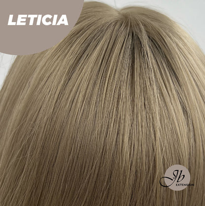 JBEXTENSION 26 Inches Hush Cut Brown Wig With Wispy Bangs LETICIA Alexwigs