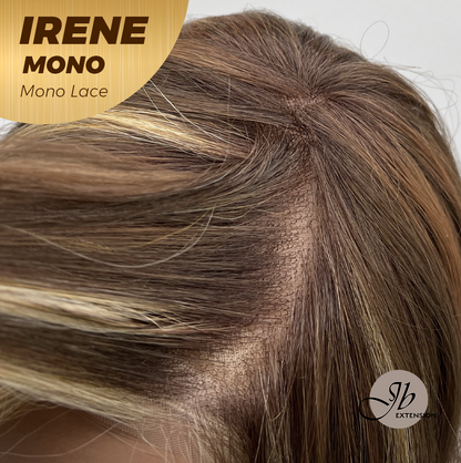 [PRE-ORDER] JBEXTENSION IRENE MONO Monofilament Handmade Wig 6X5 Full Monofilament Hand Tied Top Wig 19 Inches Hazelnut Curly Mono Lace Wig With Anti-slip Silicone Strips Glueless Wig IRENE MONO【BENDY EAR TABS】 Alexwigs