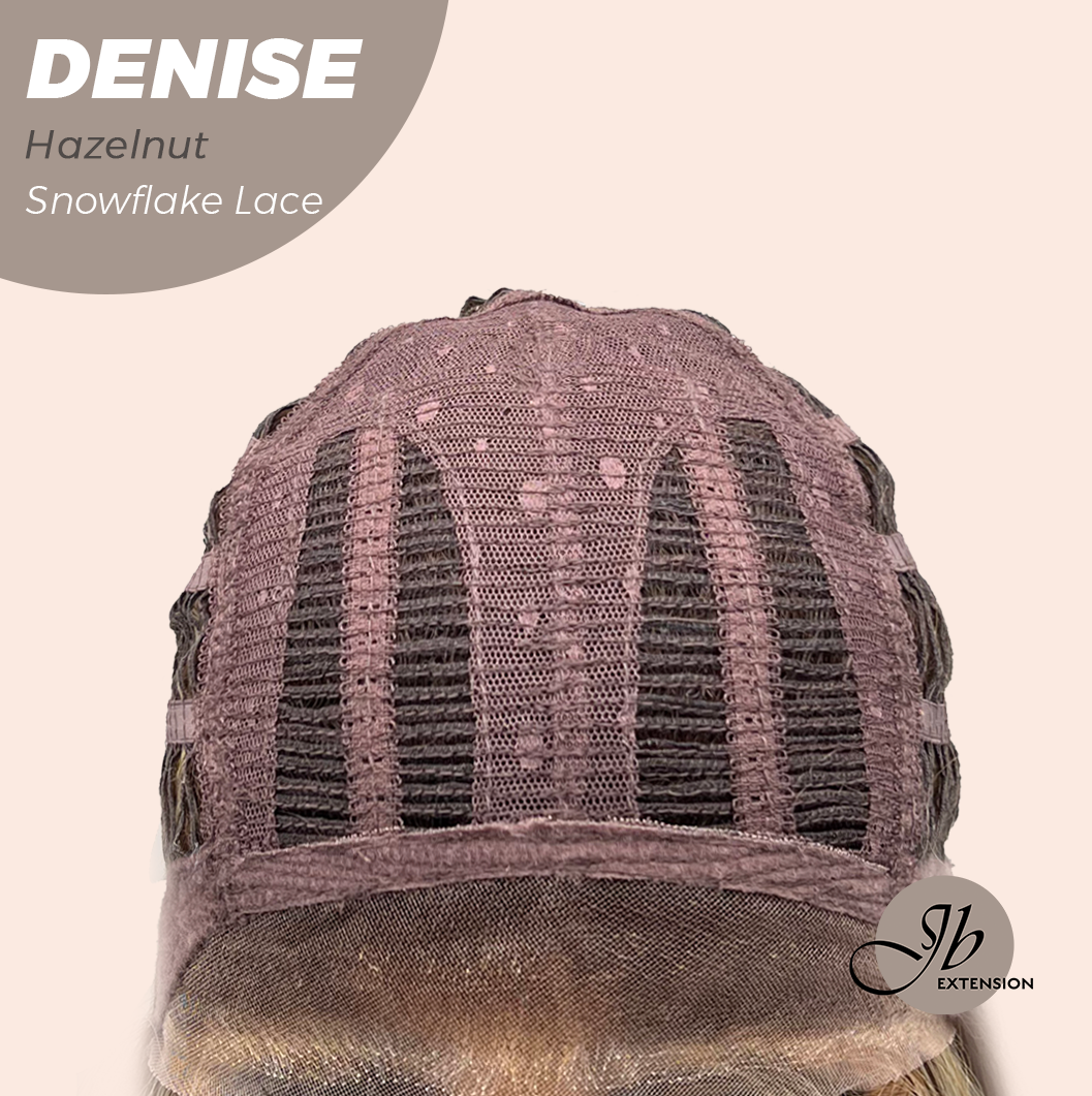 JBEXTENSION 24 Inches Hazelnut Wave Pre-Cut Snowflake Lace Frontlace Glueless Wig DENISE HAZELNUT【PERMATEASE】【BENDY EAR TABS】 Alexwigs