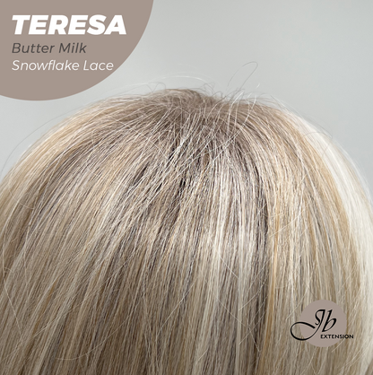 [PRE-ORDER] JBEXTENSION 18 Inches Butter Milk Pre-Cut Snowflake Lace Frontlace Glueless Wig TERESA BUTTER MILK【PERMATEASE】【BENDY EAR TABS】 Alexwigs