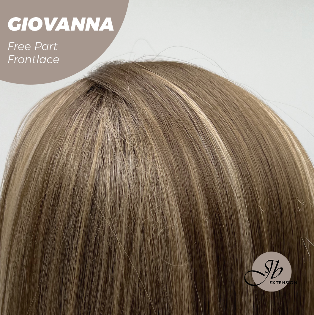 [PRE-ORDER] JBEXTENSION 22 Inches Mix Blonde Straight Fiber X, Tangle Less Pre-Cut Free Part Frontlae Glueless Wig GIOVANNA Alexwigs