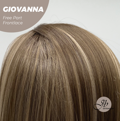 [PRE-ORDER] JBEXTENSION 22 Inches Mix Blonde Straight Fiber X, Tangle Less Pre-Cut Free Part Frontlae Glueless Wig GIOVANNA Alexwigs