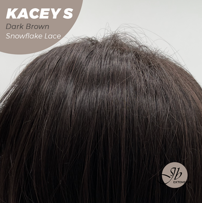[PRE-ORDER] JBEXTENSION 20 Inches Dark Brown Pre-Cut Snowflake Lace Frontlace Glueless Wig KACEY S DARK BROWN【PERMATEASE】【BENDY EAR TABS】 Alexwigs