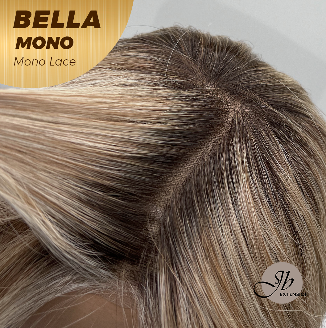 [PRE-ORDER] JBEXTENSION BELLA MONO Monofilament Handmade Wig 6X5 Full Monofilament Hand Tied Top Wig 15 Inches Peach Blonde Mono Lace Wig With Anti-slip Silicone Strips Glueless Wig BELLA MONO【BENDY EAR TABS】 Alexwigs