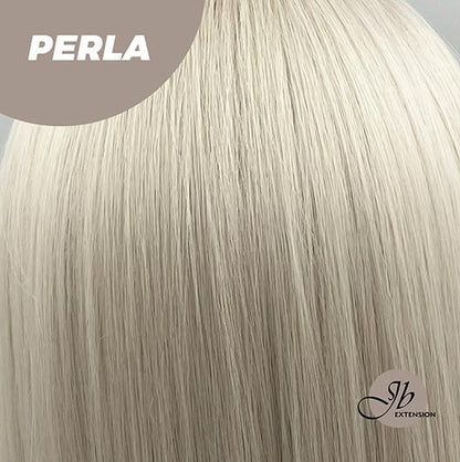 JBEXTENSION 24 Inches White Straight Wig With Bangs PERLA Alexwigs