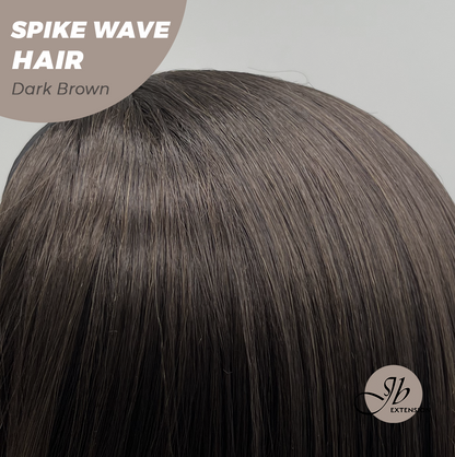 JBEXTENSION 24 Inches Long Curly Hair Dark Brown Headband Wig SPIKE WAVE HAIR - DARK BROWN Alexwigs