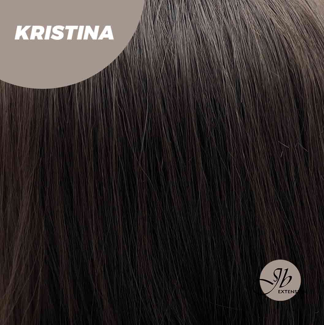 JBEXTENSION 25 Inches Soft Black Curly Wig With Full Bangs KRISTINA Alexwigs