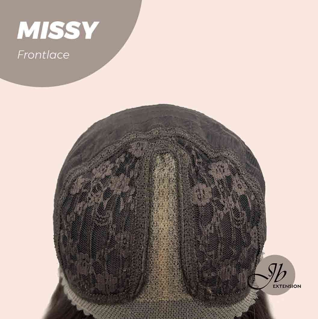 JBEXTENSION 24 Inches Curly Tea Black Darkest Brown Pre-Cut Frontlace Glueless Wig MISSY Alexwigs