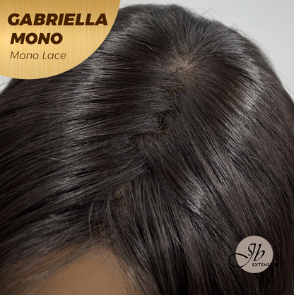 [PRE-ORDER] JBEXTENSION GABRIELLA MONO Monofilament Handmade Wig 6X5 Full Monofilament Hand Tied Top Wig 20 Inches Black Wave Mono Lace Wig With Anti-slip Silicone Strips Glueless Wig GABRIELLA MONO【BENDY EAR TABS】 Alexwigs