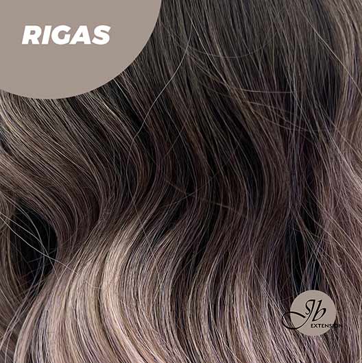 JBEXTENSION 20 Inches Shatush Purple Body Wave Wig With Bangs RIGAS Alexwigs