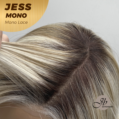 [PRE-ORDER] JBEXTENSION JESS MONO Monofilament Handmade Wig 6X5 Full Monofilament Hand Tied Top Wig 10 Inches Blonde Mono Lace Wig With Anti-slip Silicone Strips Glueless Wig JESS MONO【BENDY EAR TABS】 Alexwigs