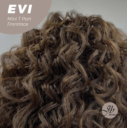 [PRE-ORDER] JBEXTENSION 15 Inches Deep Curly Brown Side Part Mini T Part Frontlace Glueless Wig EVI Alexwigs