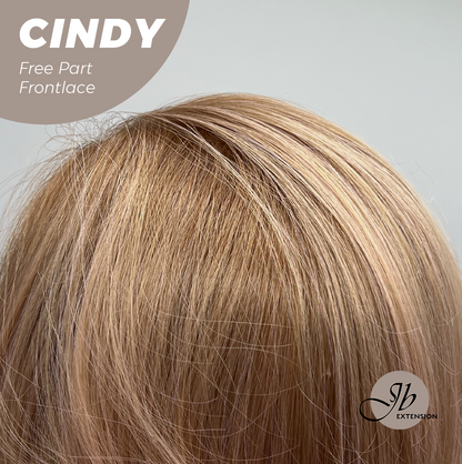 JBEXTENSION 20 Inches Strawberry Blonde Curly Pre-Cut 9X6 U Lace Free Part Frontlace Glueless Wig CINDY Alexwigs